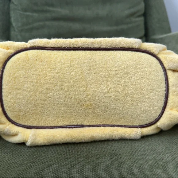 Y2K Juicy Couture Yellow Velour Strawberry Fields Gigi hobo - Picture 10 of 10